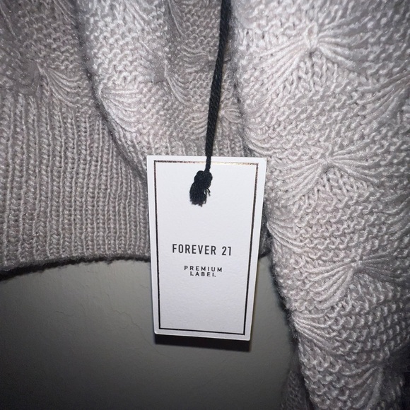 Chunky Sweater Cardigan Forever 21 Large - Picture 2 of 5